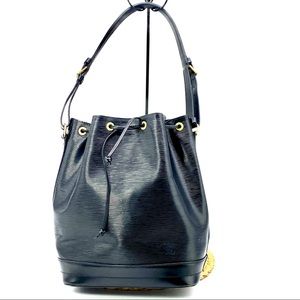 LOUIS VUITTON EPI NOE BLACK GM SHOULDER BUCKET DRAWSTRING HAND BAG